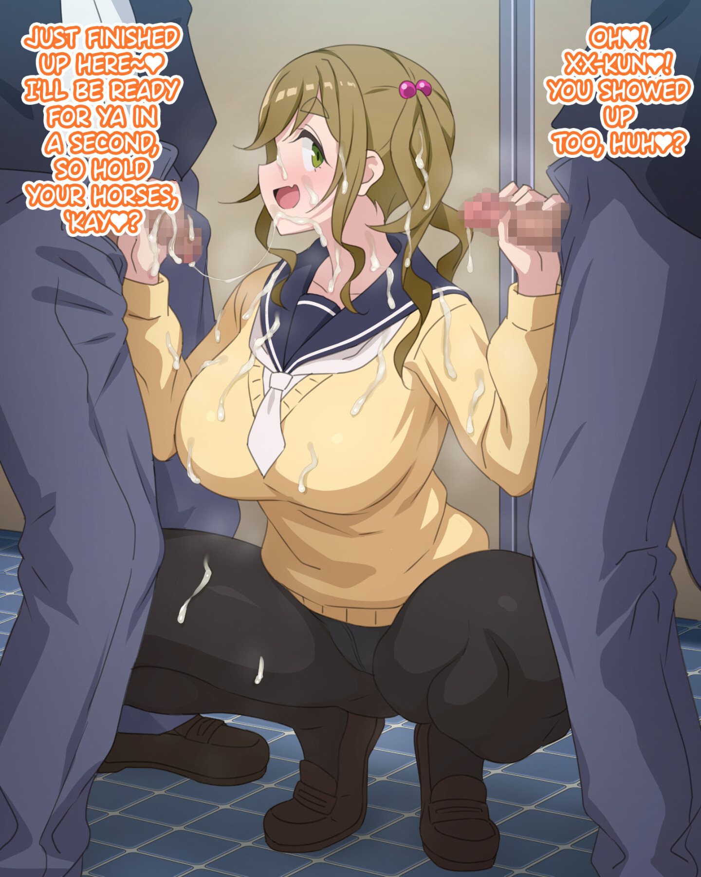 Hentai Manga Comic-Inuyama-san in the men's restroom.-Read-9
